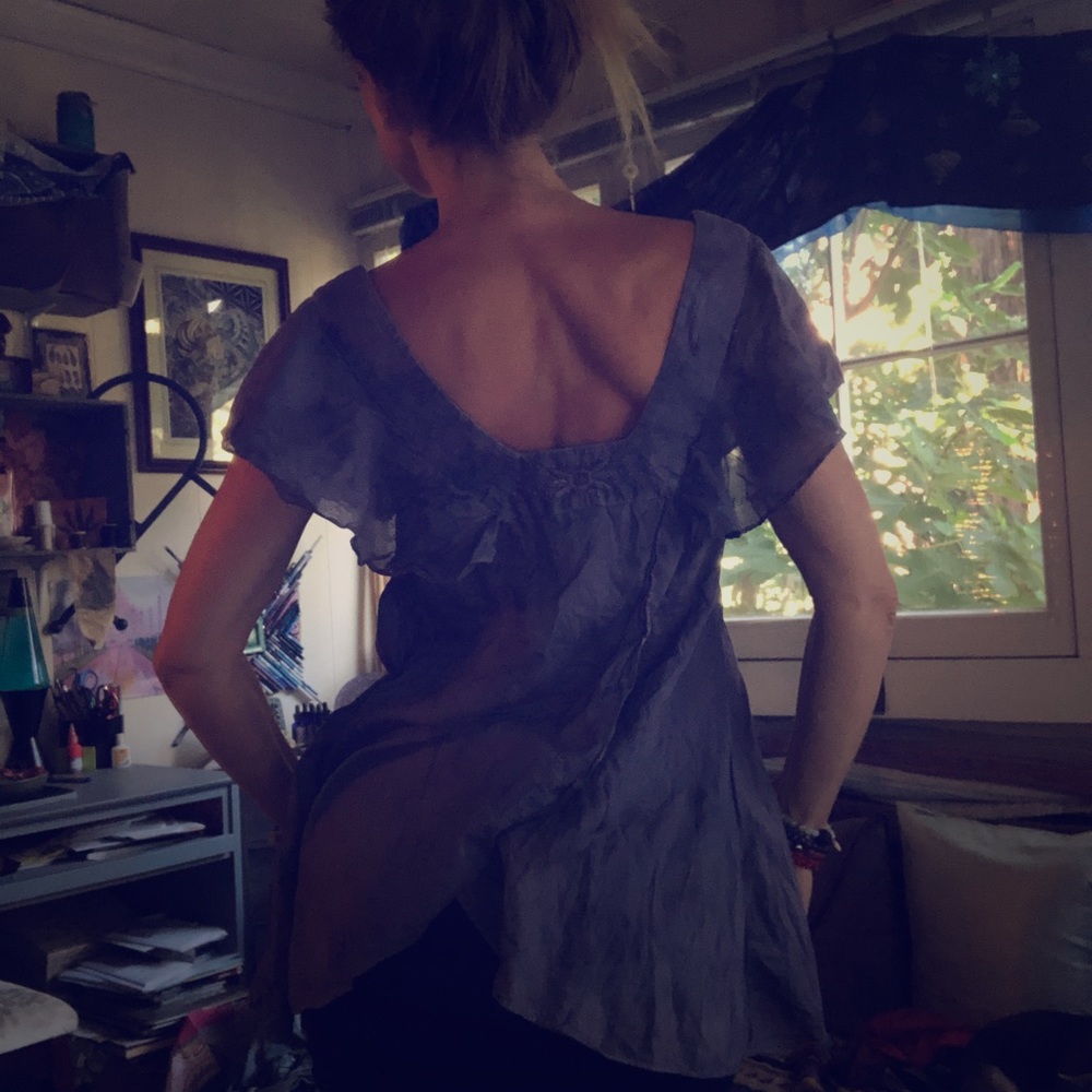 Free People Indigo blu ~🧚🏼‍♂️ butterfly 🦋 top
